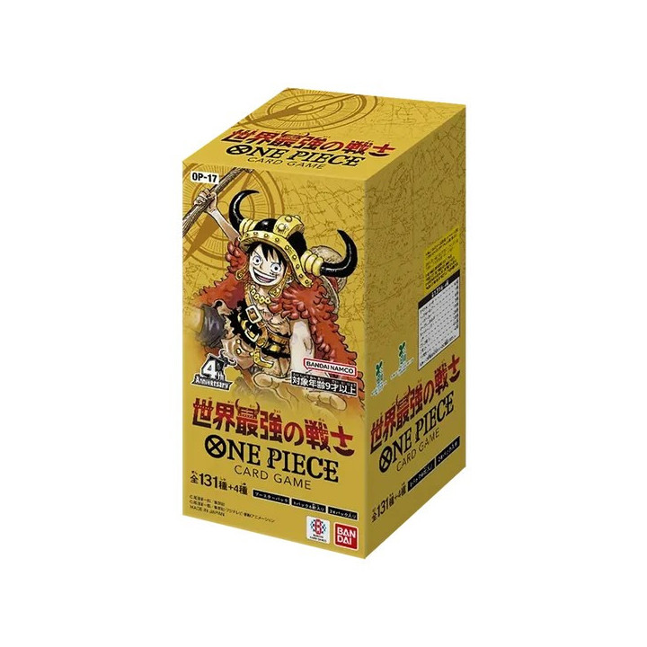 One Piece Card Game - OP-17 Le Plus Fort Guerrier du Monde - Boîte de boosters (24 boosters) - Japonais